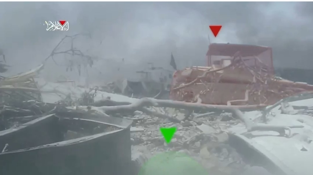 Qassam Brigades broadcast footage of targeting enemy soldiers and vehicles in Jabalia