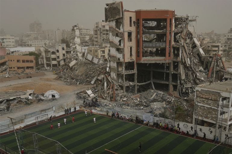 “Soccer amid the rubble:” Palestinian photo removed from Deauville festival sparks storm in France