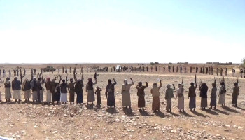 قبائل مديرية مجزر بمأرب يؤكدون نصرة غزة والبراءة من الخونة
