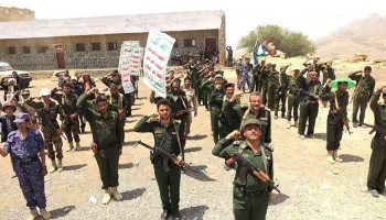 مديرية الشاهل بحجة تشهد عرضاً لقوات أمنية وتعبوية نصرة للشعب الفلسطيني