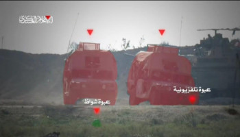 القسام يستهدف جيبين عسكريين في جباليا