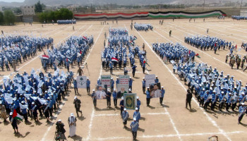 محافظة صعدة تشهد عرضاً رمزياً لكشافة المدارس الصيفية