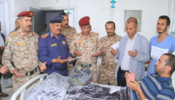 تفقد أحوال الجرحى في مدينة الأقصى الطبية ومركز رعاية جرحى