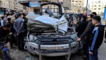 استشهاد ضابط وعنصر شرطة بقصف العدو للنصيرات وسط غزة