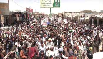 أبناء الجوف يحتشدون في 49 مسيرة تأكيدا على نصرة الشعب الفلسطيني