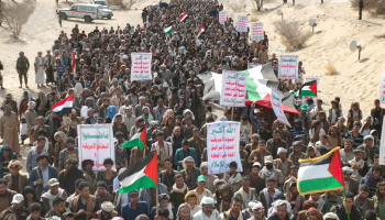 16 مسيرة حاشدة بمأرب نصرة لغزة وتنديداً بالعدوان على إيران