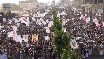 أبناء محافظة عمران يحتشدون في 85 مسيرة مباركة بانتصار إيران ونصرة لغزة