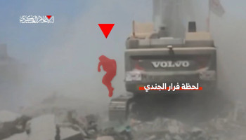 كتائب القسام توثق مشاهد لمحاولة أسر جندي صهيوني جنوب غزة