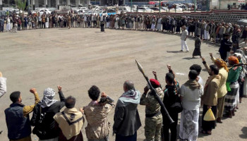 وقفة في مديرية التحرير بالأمانة تنديداً بجرائم الإبادة والتجويع بقطاع غزة