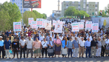مسيرة طلابية حاشدة بالحديدة نصرة لغزة وتنديداً لجرائم الإبادة