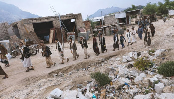 مسير لخريجي دورات التعبئة في مديرية وشحة بحجة