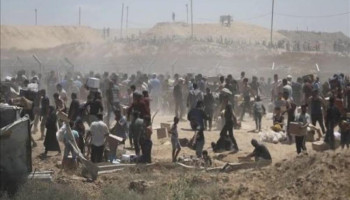 7 شهداء ومصابون من منتظري المساعدات جنوبي قطاع غزة