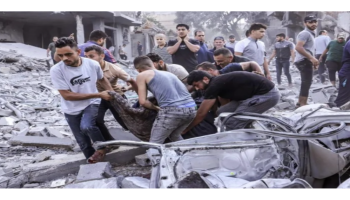 "الهلال الأحمر": عرقلة العدو لإدخال المعدات الثقيلة لرفع الركام بغزة يعيق انتشال الشهداء