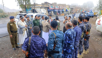 زيارات عيدية للمرابطين في عدد من النقاط الأمنية بمحافظة إب
