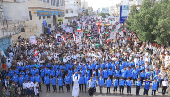 317 مسيرة حاشدة بالحديدة تأكيداً على وحدة الموقف الشعبي في مواجهة الطغيان الأمريكي الصهيوني