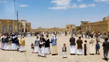 وقفات شعبية حاشدة بعمران إعلاناً للجهوزية لمواجهة قوى الاستكبار