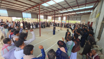 مئات الوقفات بصعدة إعلاناً للنفير وتأكيداً على الجهوزية لأي تصعيد