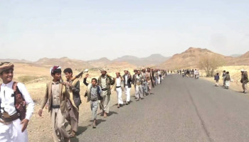 مسير ووقفة وتطبيق قتالي في مديرية جحانة بمحافظة صنعاء