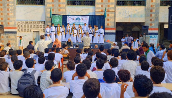 القطاع التربوي في مديرية الميناء بالحديدة يدشن فعاليات المولد النبوي