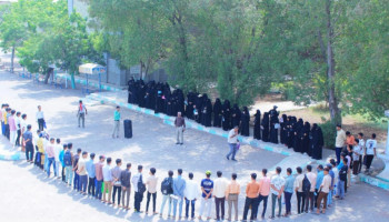 وقفات بجامعة الحديدة تأييداً للقوات المسلحة في كسر الحصار