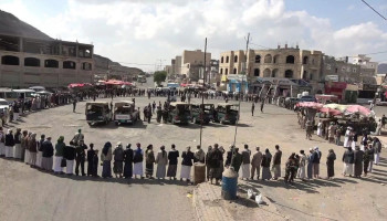 مسير عسكري وشعبي في مديرية معين بالأمانة مباركة لانتصارات القوات المسلحة