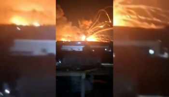 4 جرحى بانفجارات في موقع عسكري قرب مدينة حلب شمال سوريا
