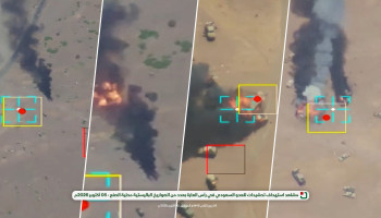 مشاهد استهداف تحشيدات العدو السعودي في رأس العارة