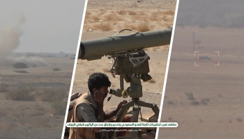 مشاهد ضرب تحشيدات تابعة للعدو السعودي وتدمير وإحراق عدد من آلياتهم شرقي الجوف