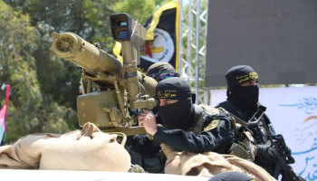 سرايا القدس تستهدف منزلاً يتحصن داخله جنود العدو الصهيوني شرقي غزة