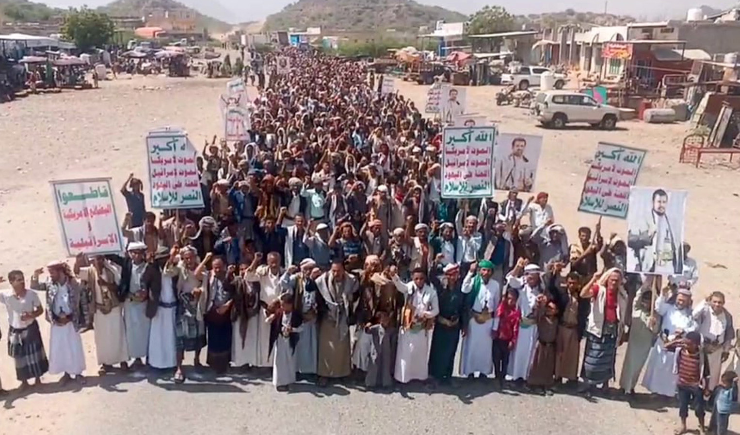 حشود جماهيرية في 64 ساحة بريمة تنديداً بجرائم الإبادة والتجويع بحق الشعب الفلسطيني