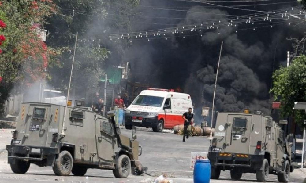 إصابة ثلاثة  فلسطينيين باعتداء صهيوني شمالي نابلس