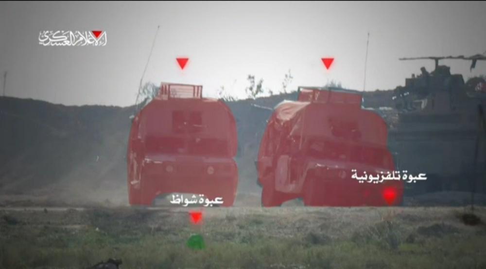 القسام يستهدف جيبين عسكريين في جباليا