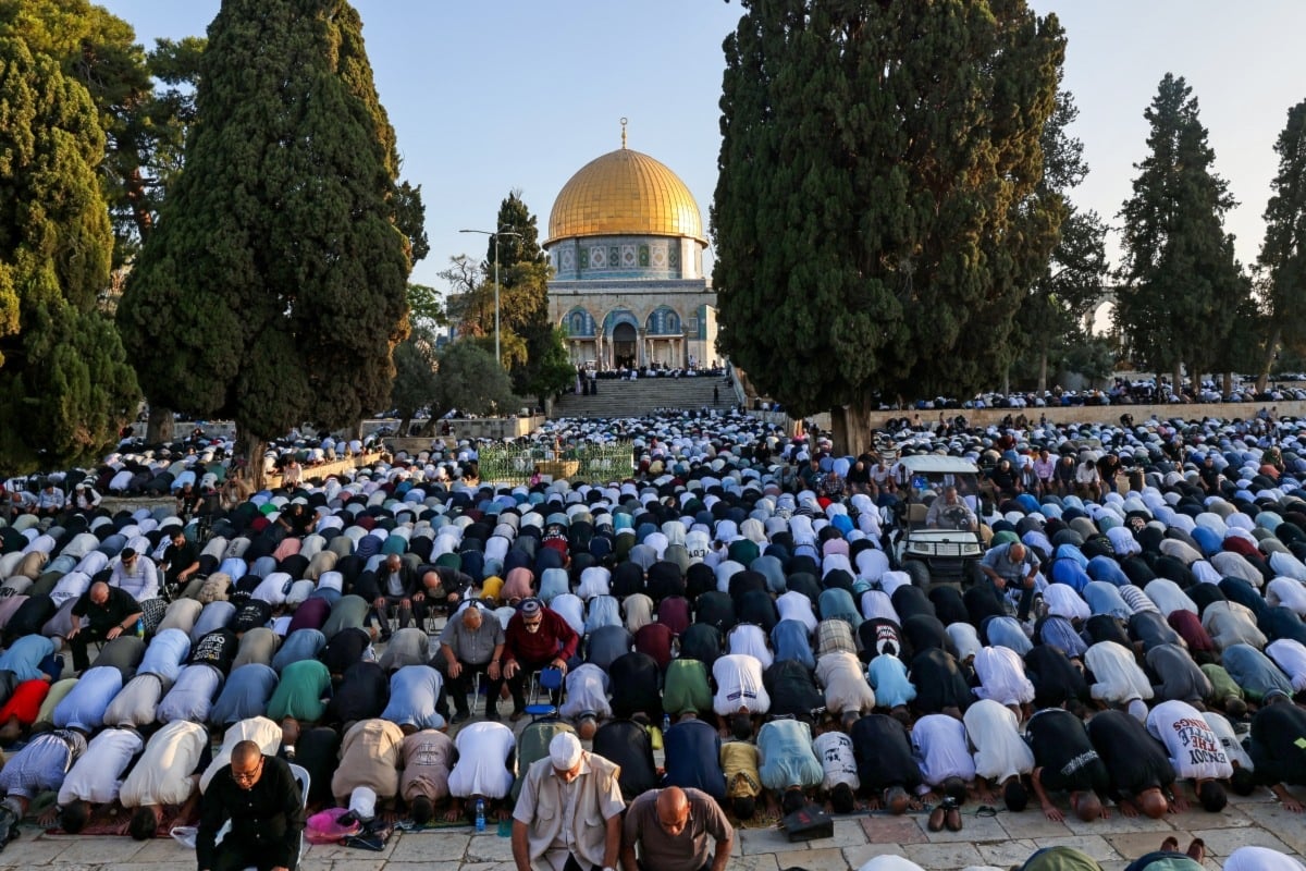 80 ألف مصلٍّ يؤدّون صلاة عيد الأضحى في المسجد الأقصى