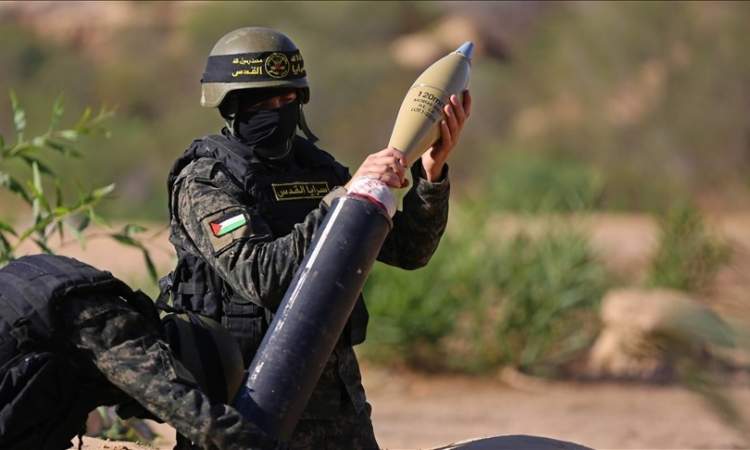 سرايا القدس تدك تجمعًا لجنود وآليات العدو الصهيوني جنوبي قطاع غزة بقذائف الهاون