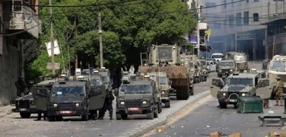 العدو الصهيوني يواصل اقتحام جبع جنوبي جنين لليوم الثالث