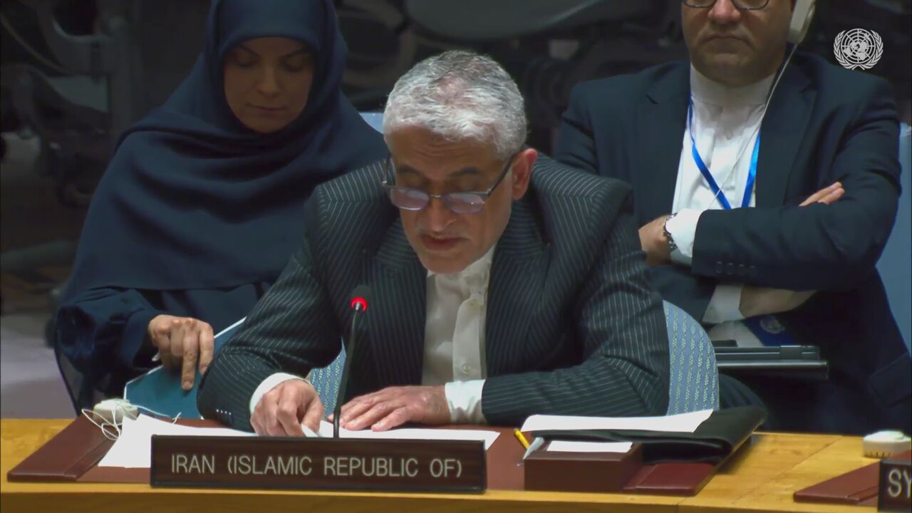 مندوب إيران في الأمم المتحدة: على مجلس الأمن وضع حد للعدوان الصهيوني