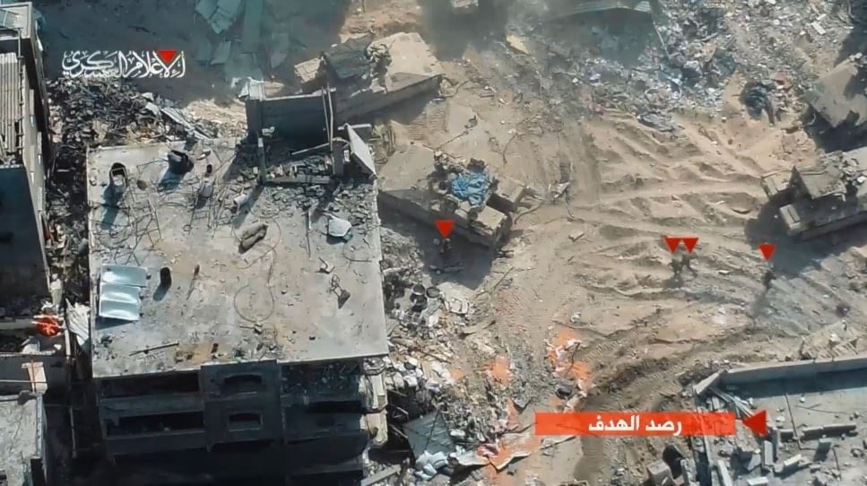 كتائب القسام تنشر مشاهد لاشتباك مع "جيش" العدو الصهيوني شرقي مخيم جباليا