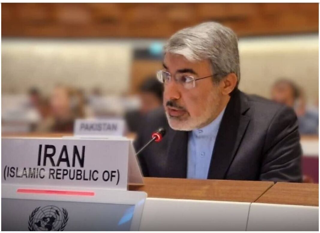 مندوب إيران في جنيف: العدوان الصهيوامريكي انتهاك واضح للقانون الدولي