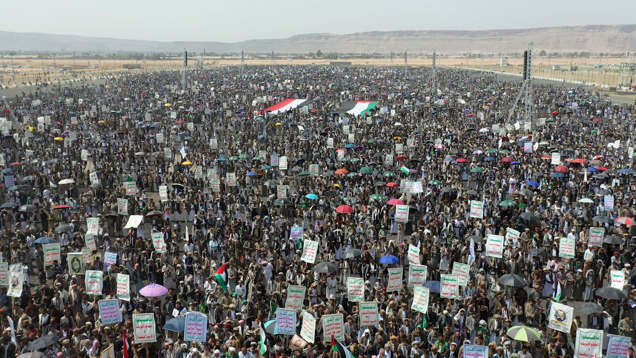 41 مسيرة جماهيرية بصعدة تأكيد على ثبات الموقف اليمني نصرة لغزة
