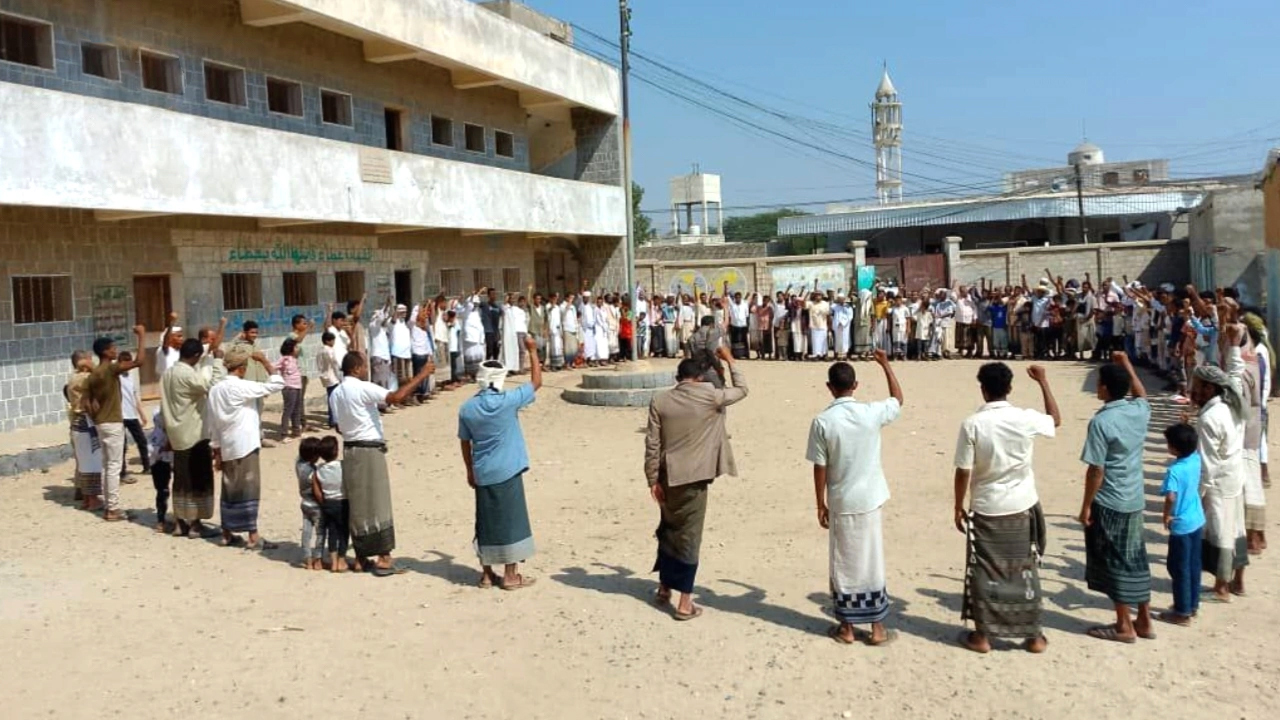 وقفات بمحافظة حجة تأكيدا على الجهوزية ونصرة لفلسطين