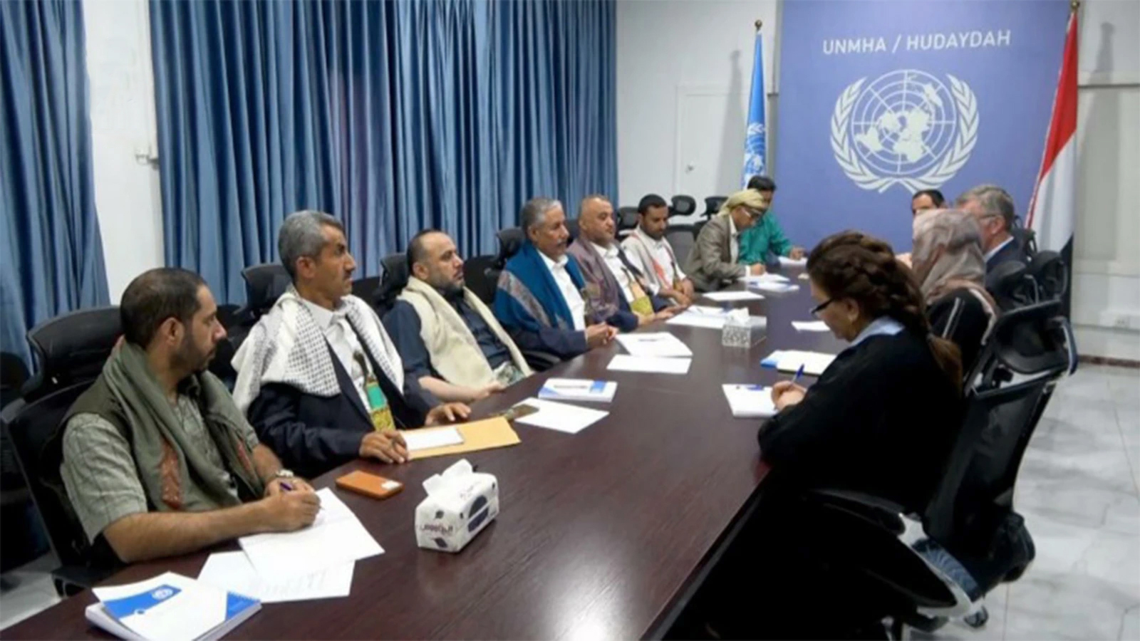 الفريق الوطني لإعادة الانتشار يلتقي بعثة الأمم المتحدة لدعم اتفاق الحديدة