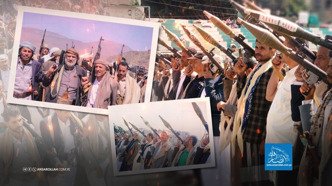الشعب يحتشد في وجه العدوان السعودي الأمريكي والنفير العام يعم المحافظات